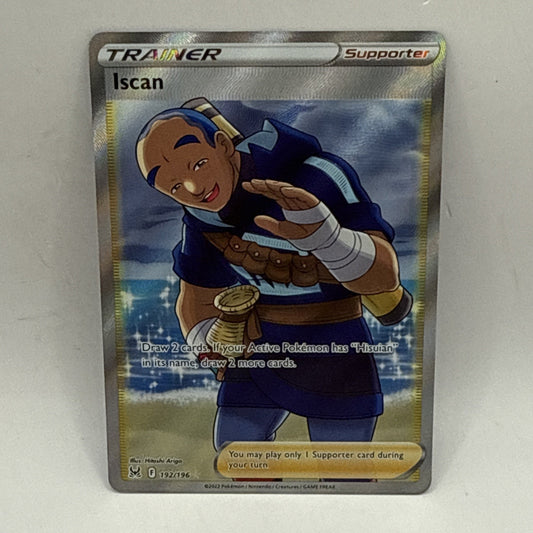 Iscan (Full Art) 192/196 Ultra Rare Lost Origin Pokemon Card 231106 NM