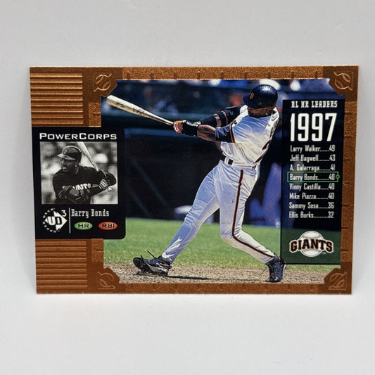 1998 Upper Deck UD3 Power Corps Bronze Barry Bonds #PC55 MLB Giants