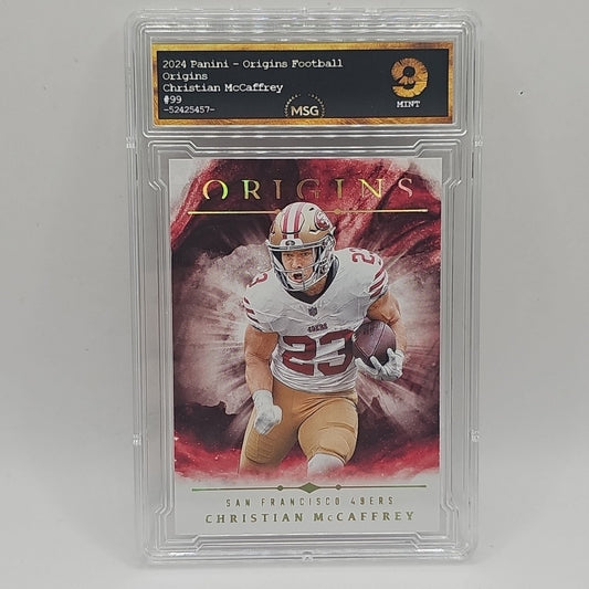 2024 Panini Origins - #99 Christian McCaffrey - San Francisco 49ers MSG Graded 9