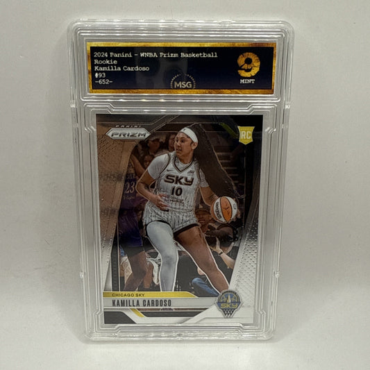 Sale Kamilla Cordoso RC 2024-25 WNBA Prizm Basketball Graded 9 Mint