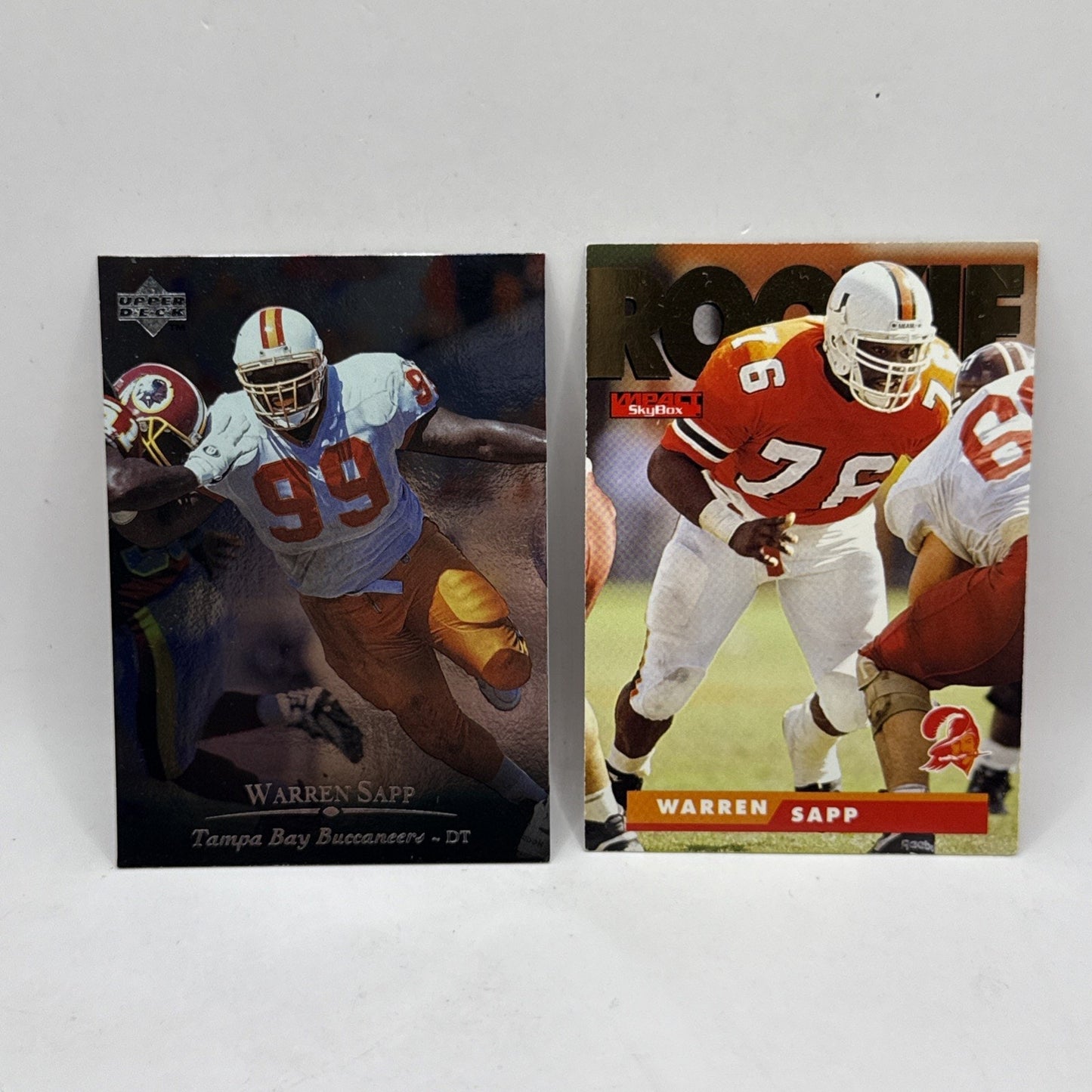 1995 SkyBox Warren Sapp ROOKIE Tampa Bay Buccaneers #179 HOF
