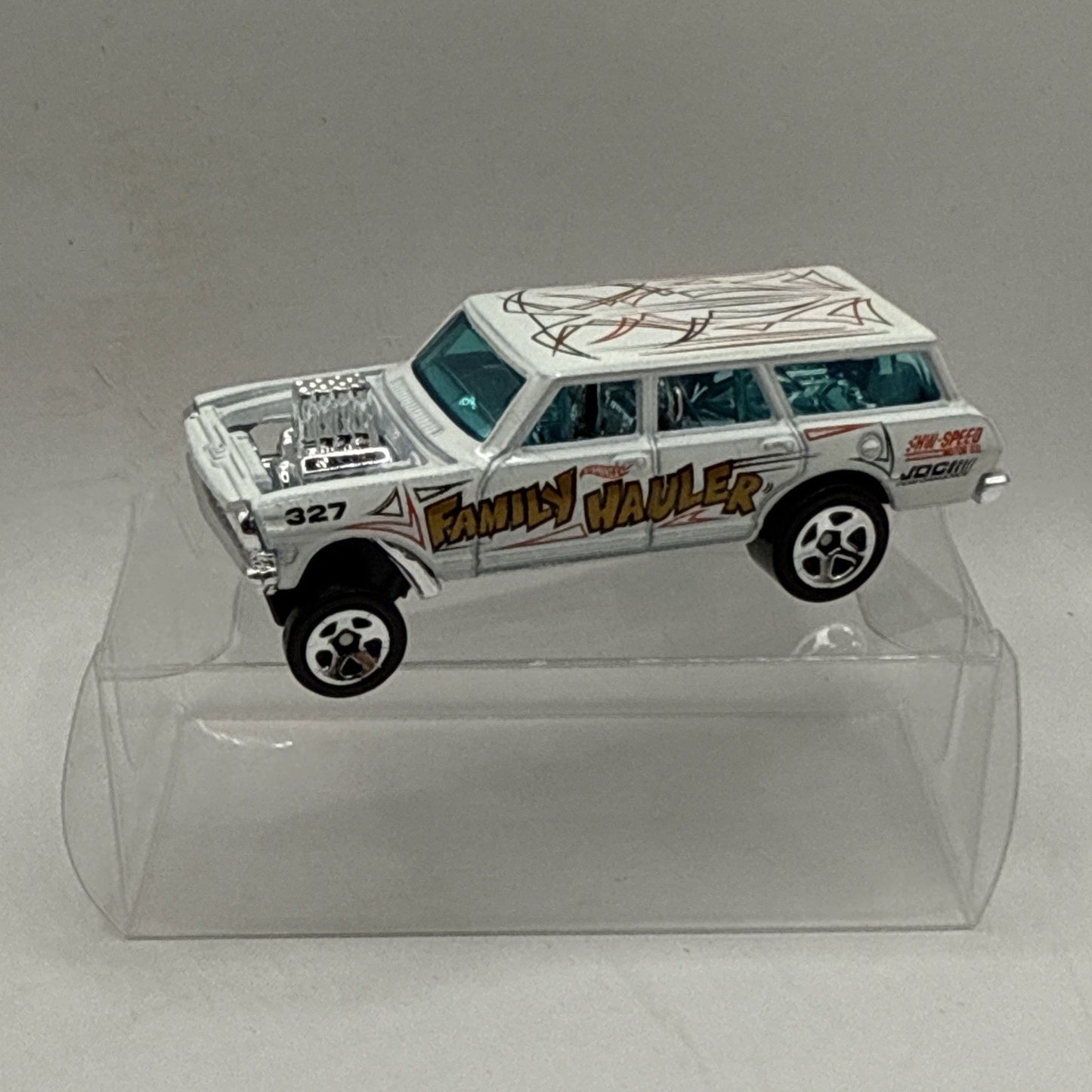 HW GASSERS 64 CHEVY NOVA GASSER FYB75 WHITE - 2025 Hot Wheels 1:64 Scale Toy Car