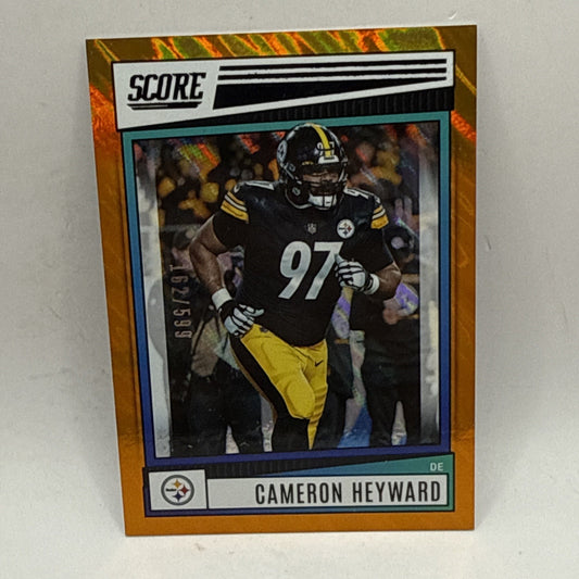 2022 Panini Score - Cameron Heyward #215 Orange Short Print /599 NFL Steelers