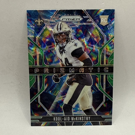 2024 Panini Prizm Football - Kool-Aid McKinstry Green Prizmatic Rookie #7 Saints