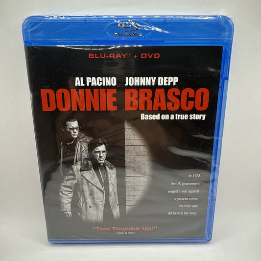 Donnie Brasco [Blu-ray + DVD] Johnny Depp - Al Pacino - Sealed Movie