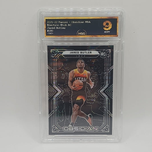 2021-22 Obsidian Jared Butler Jazz #180 Rookie RC MSG GRADED 9 MINT NBA JAZZ