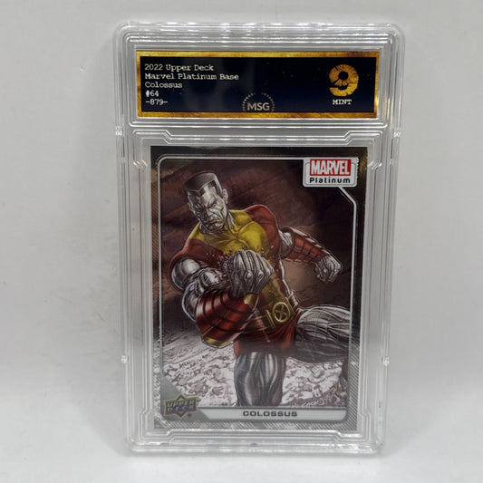 #64 COLOSSUS 2023 Upper Deck Marvel Platinum Graded 9 Mint Collectible Card
