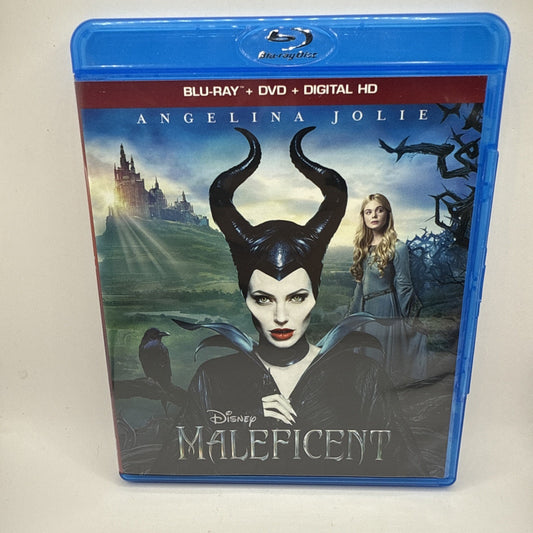 MALEFICENT (Blu-ray/DVD, 2014, 2-Disc Set) Angelina Jolie Disney Movie