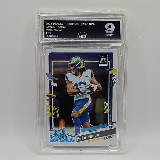2023 Panini Donruss Optic - Rated Rookie Puka Nacua #238 (RC) Graded 9 Mint