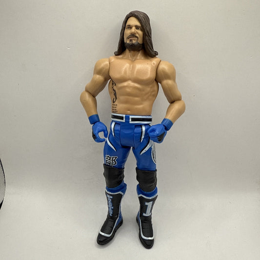 AJ Styles WWE 2017 Mattel Basic Series 101 Wrestling Action Figure Blue Pants