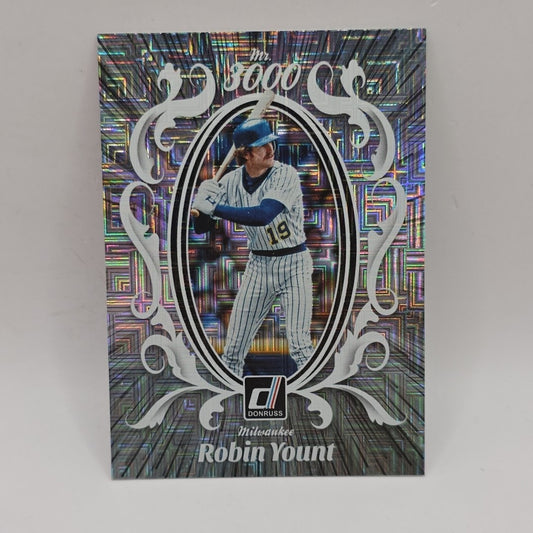 2023 Donruss Mr. 3000 Club Rapture Parallel Card of Robin Yount - Brewers