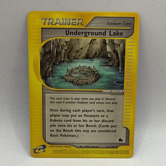 Pokemon Card - Underground Lake Skyridge 141/144 Uncommon Non-Holo HP