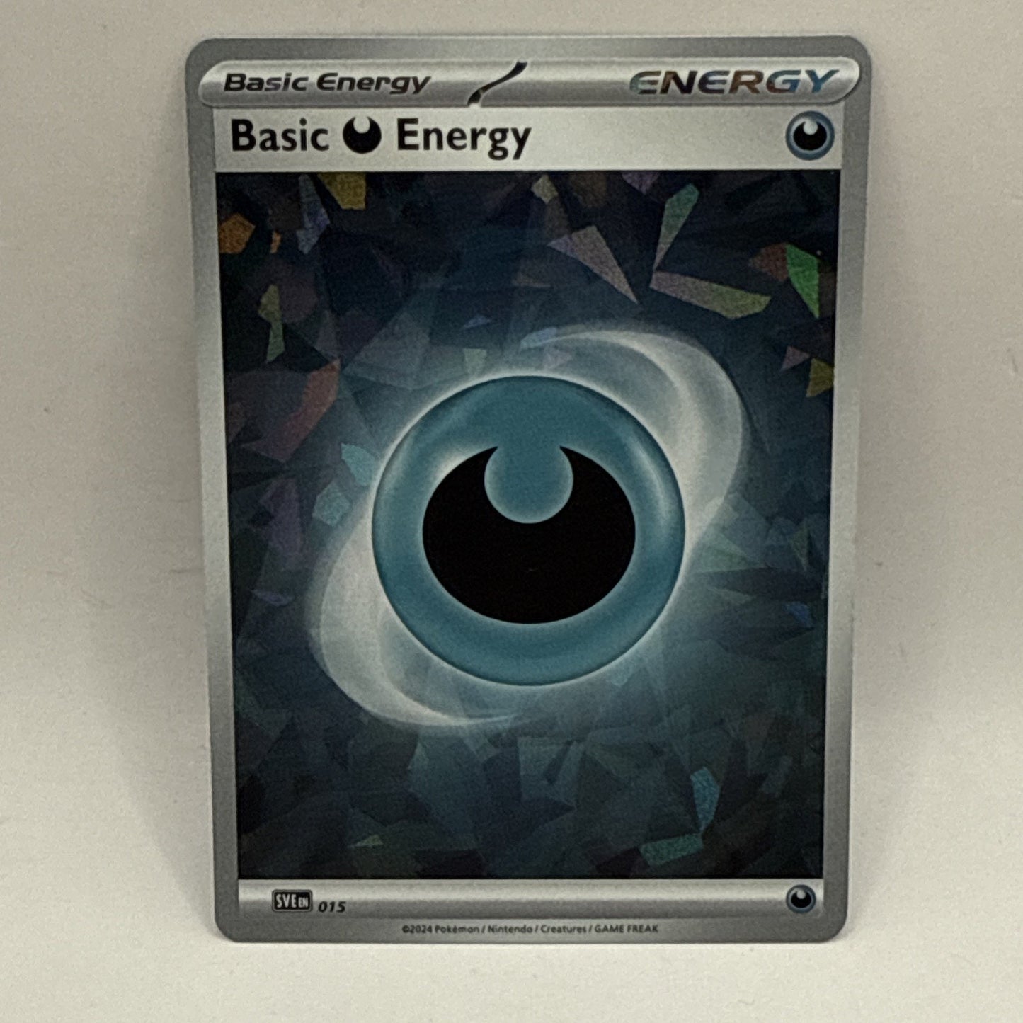 Basic Darkness Energy (Cracked Ice Holo) 015 Sv07: Stellar Crown Holo LP Tcg