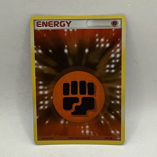 Fighting Energy (EX Power Keepers) 108/108 Holo Rare (2007) HP Pokemon Card