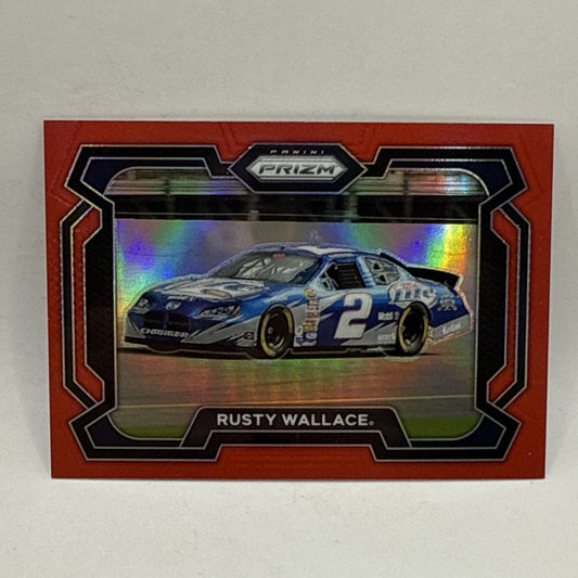 2024 Panini Prizm Red #67 Rusty Wallace /299 NASCAR Trading Card