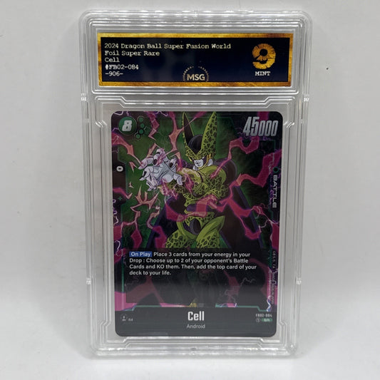 2024 DBS FUSION WORLD CELL #FB02-084 Graded 9 Mint Dragon Ball Z Foil Super Rare