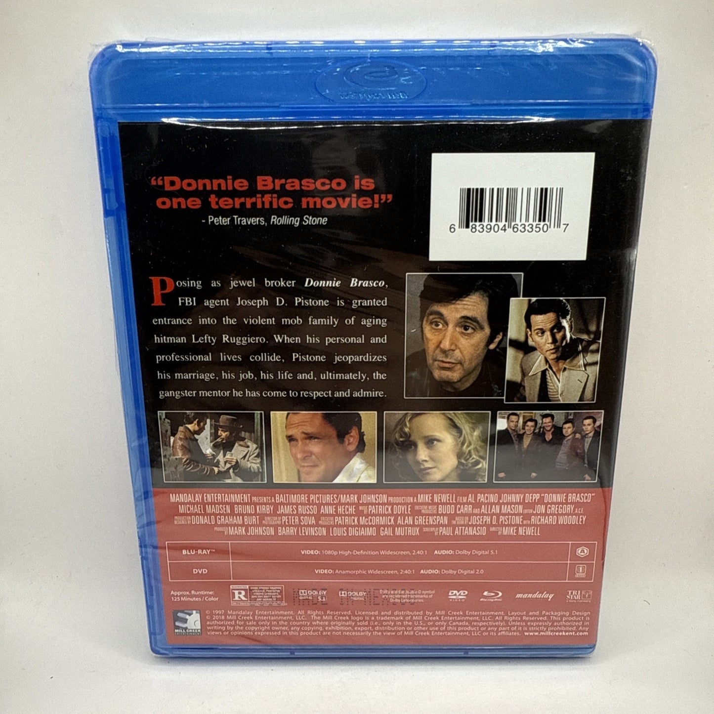 Donnie Brasco [Blu-ray + DVD] Johnny Depp - Al Pacino - Sealed Movie