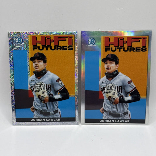 2022 Bowman Chrome Mojo Refractor Jordan Lawlar Hi-Fi Futures Arizona RC