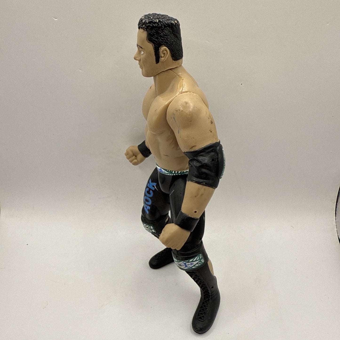 1997 Jakks Pacific WWF Wrestle Mania Rocky Maivia The Rock Figure 6 inch