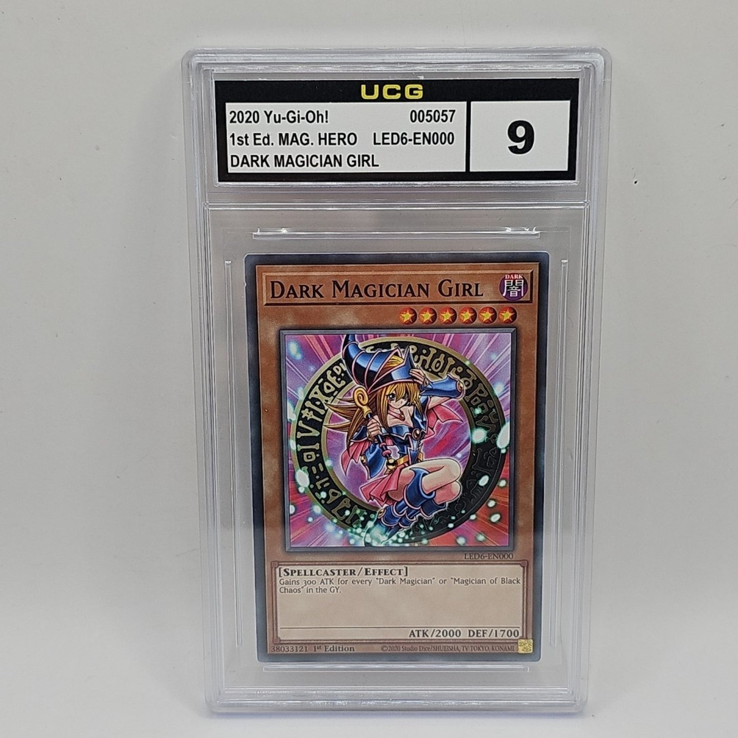 Dark Magician Girl LED6-EN000 Legendary Duelists: 1st Edition Graded 9 TCG