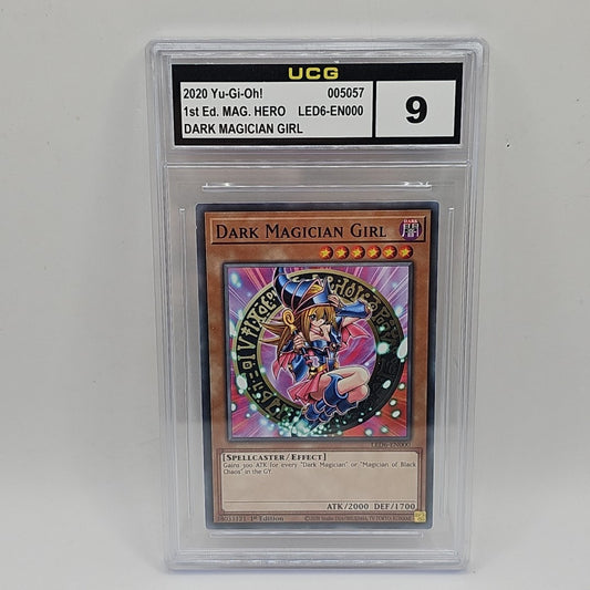 Dark Magician Girl LED6-EN000 Legendary Duelists: 1st Edition Graded 9 TCG