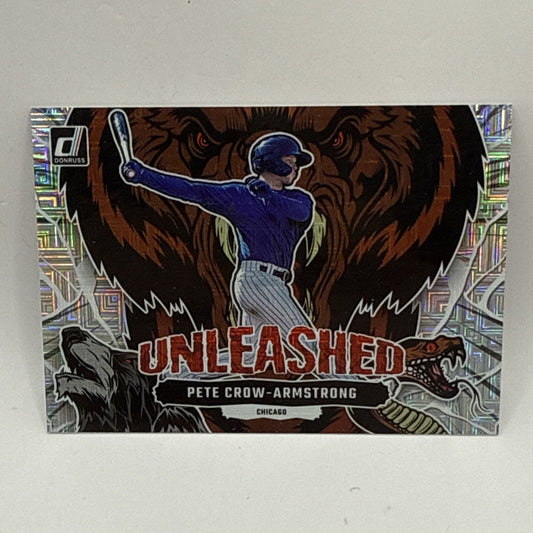 Pete Crow-Armstrong 2023 Panini Donruss Unleashed Mega-box Mojo Refractor