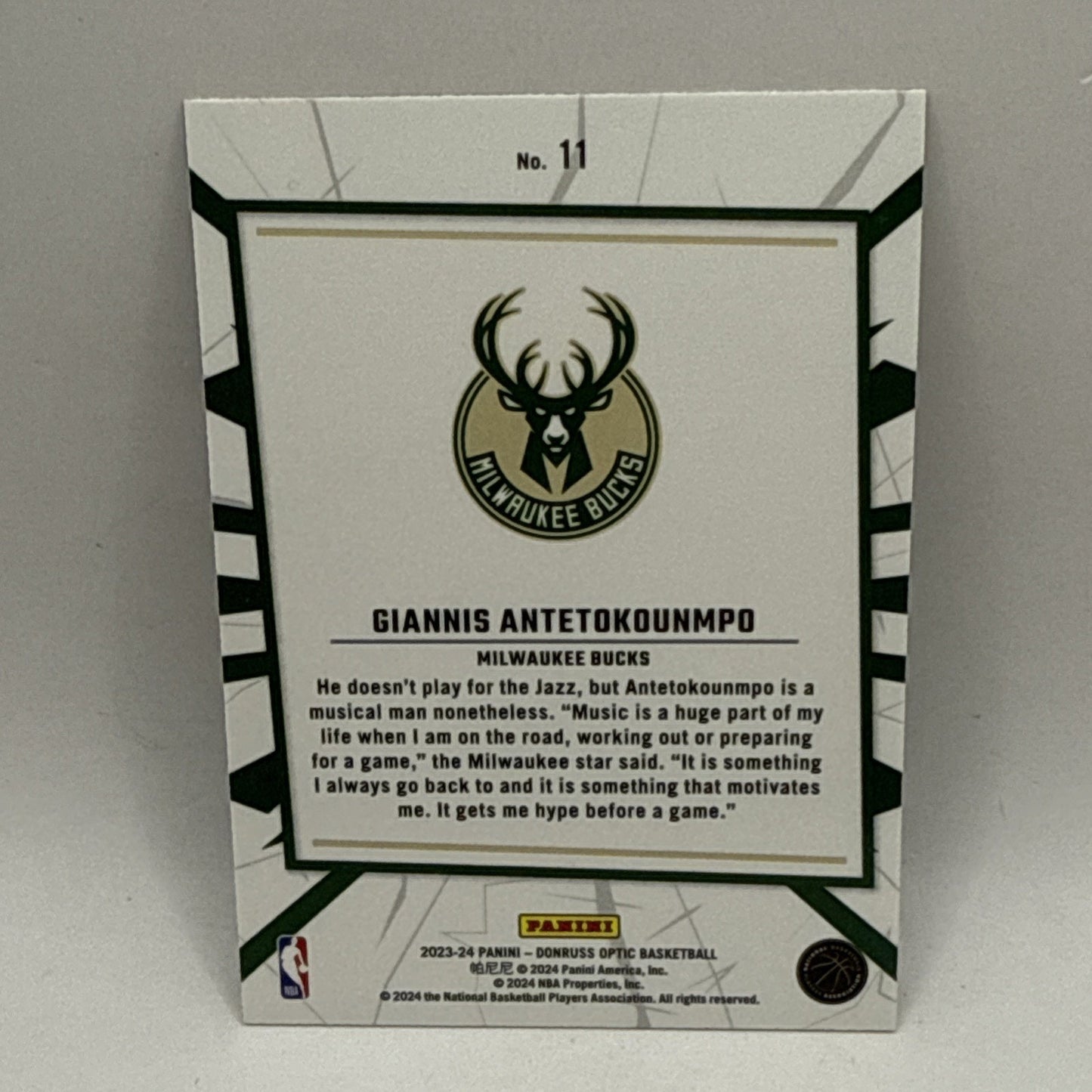 2023-24 Panini Donruss Optic - My House Holo Prizm #11 Giannis Antetokounmpo NBA