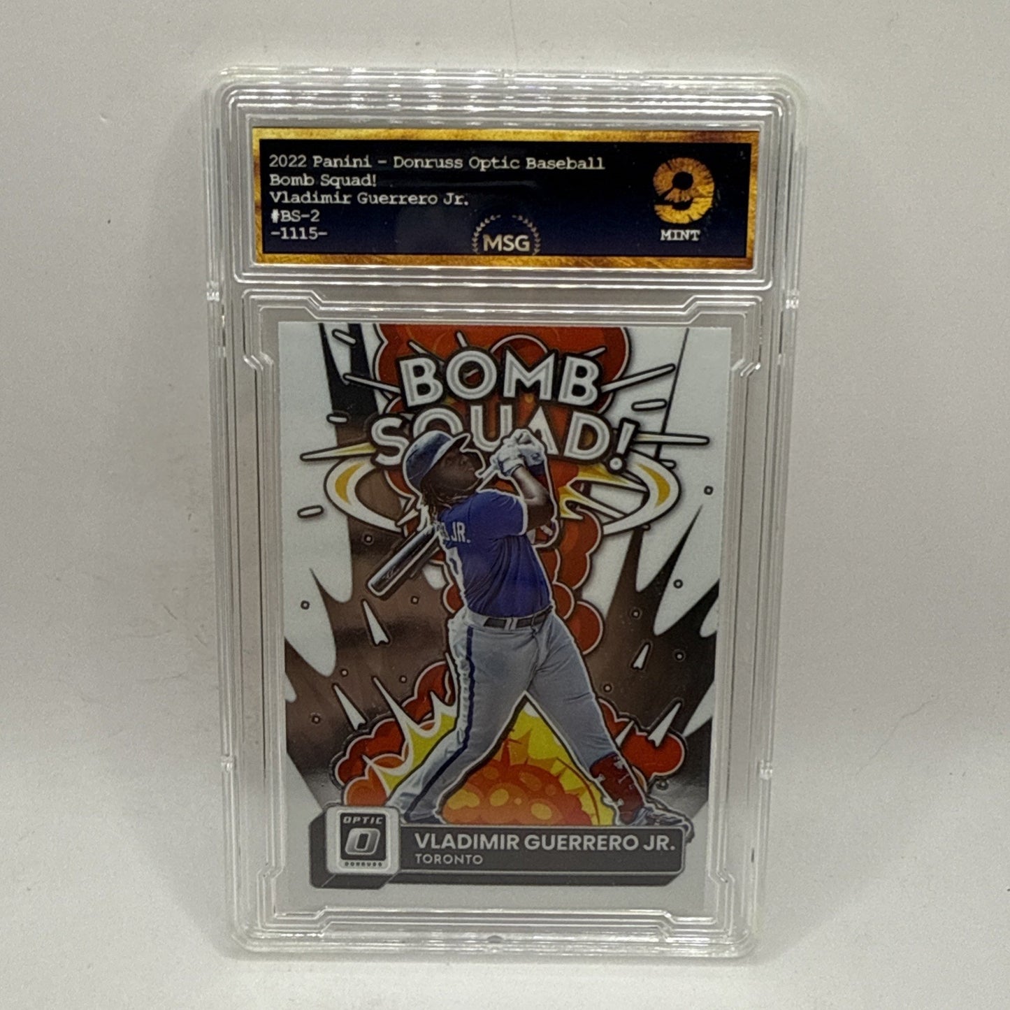 2022 Panini Donruss Optic Vladimir Guerrero Jr. #BS-2 Graded 9 Mint MLB