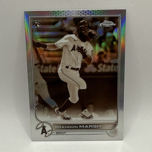 2022 Topps Chrome Rookie Sepia Refractor Angels Brandon Marsh RC
