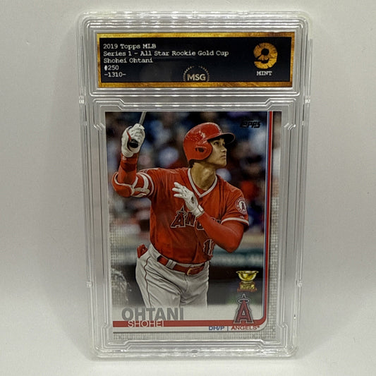 Shohei Ohtani 2019 Topps #250 Graded 9 Mint All Star Rookie Good Cup