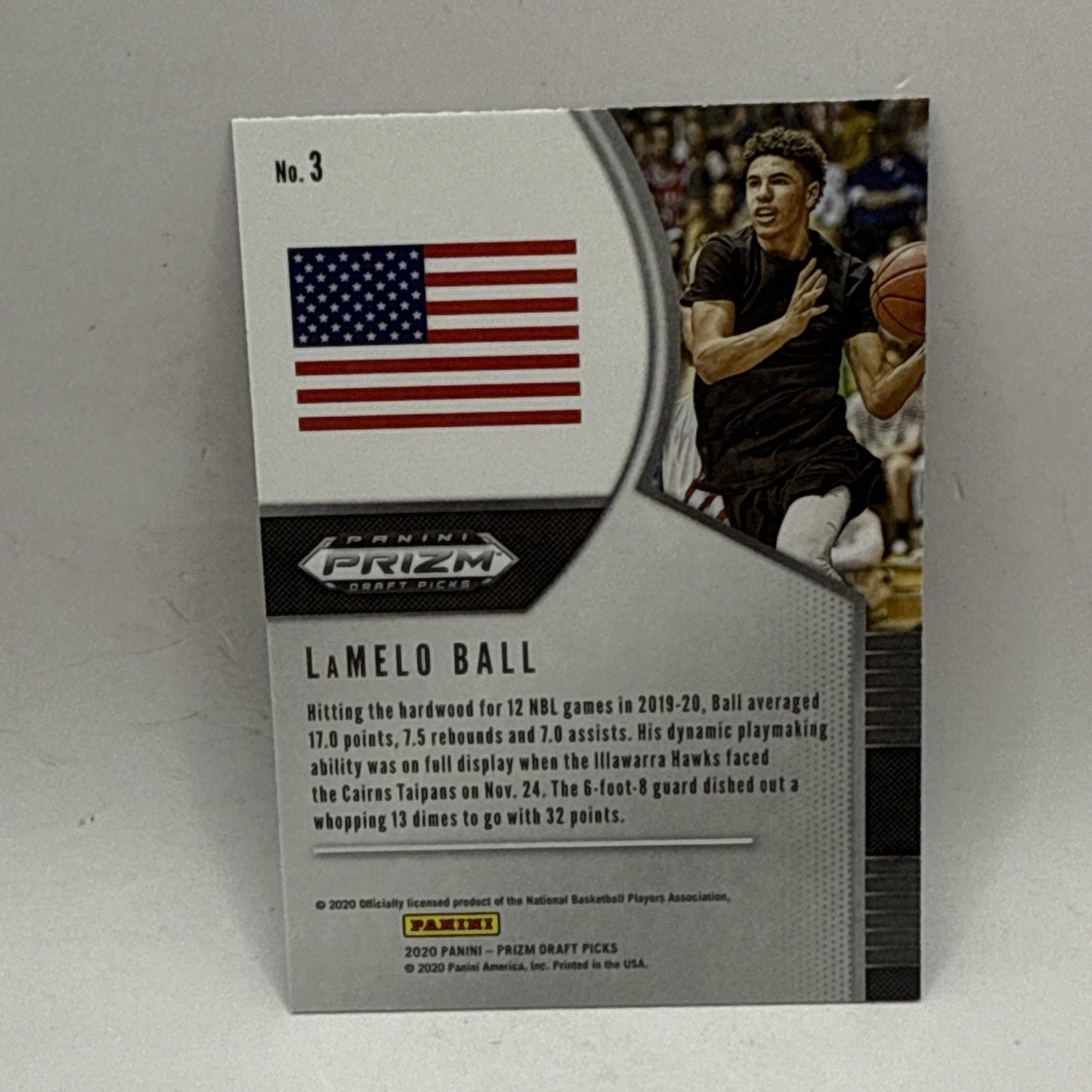 2020 Panini Prizm Draft Picks LaMelo Ball Charlotte Hornets #3 Near Mint