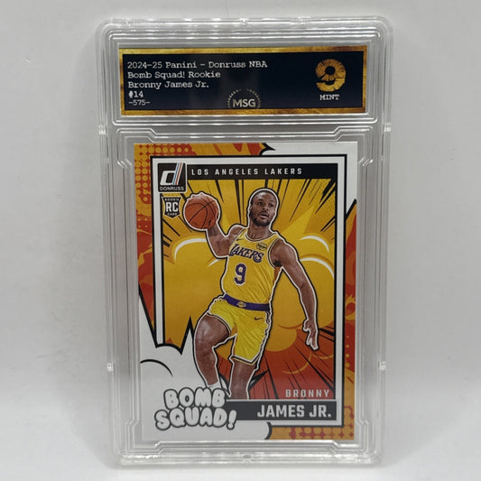 2024-25 Panini Donruss Basketball Bronny James Jr (RC) Bomb Squad! LA Lakers #14