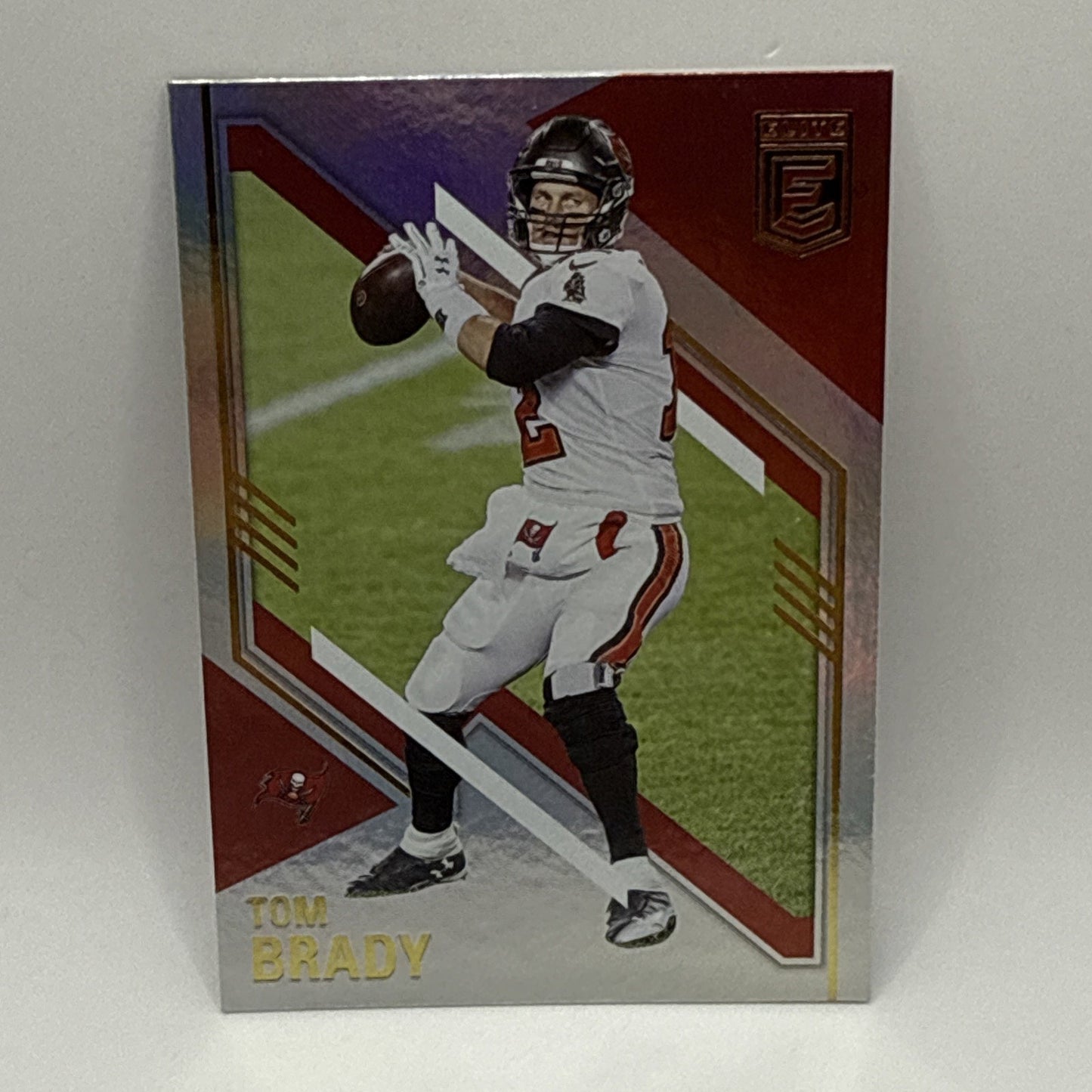Tom Brady 2021 Donruss Elite Football Silver Refractor Card #7 TB Buccaneers NFL