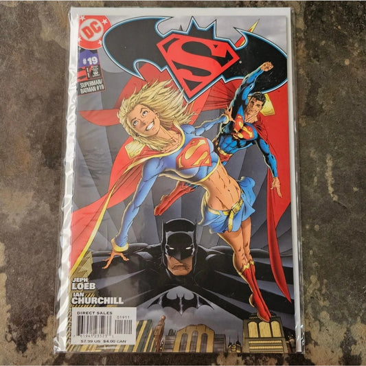 SUPERMAN / BATMAN 19 GORGEOUS SUPERGIRL IAN CHURCHILL COVER DC COMICS 2005 B