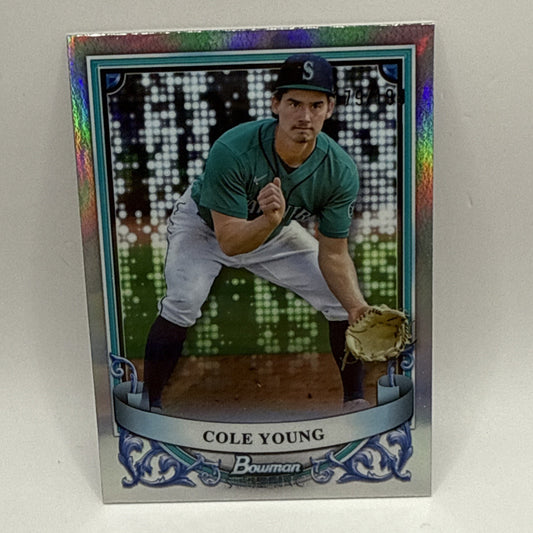 2024 Bowman Sterling-Cole Young /199 #BSP-28 MLB Short Print Seattle Mariners