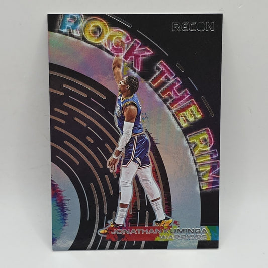2021-22 Panini Recon Jonathan Kuminga #9 Rock The Rim Insert NBA Warriors