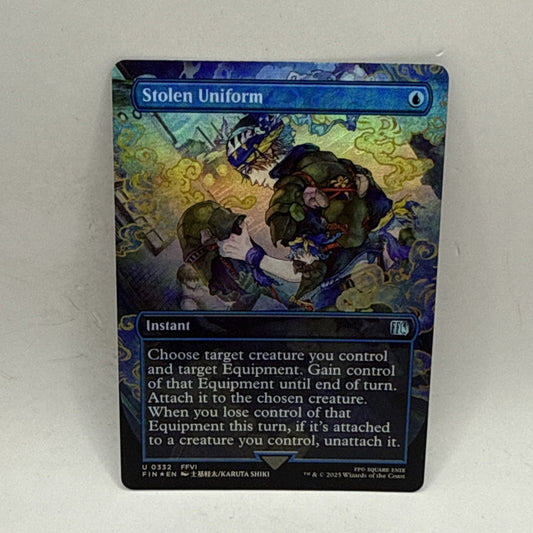 MTG Magic The Gathering Stolen Uniform Foil Borderless Final Fantasy Commander