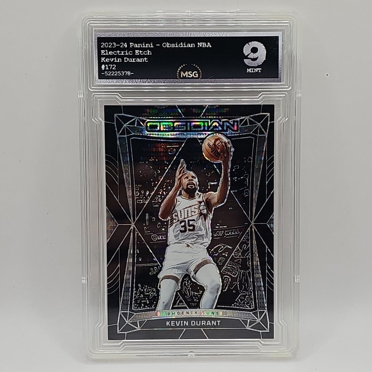 Kevin Durant 2023-24 Obsidian International Electric Etch Pulsar Suns