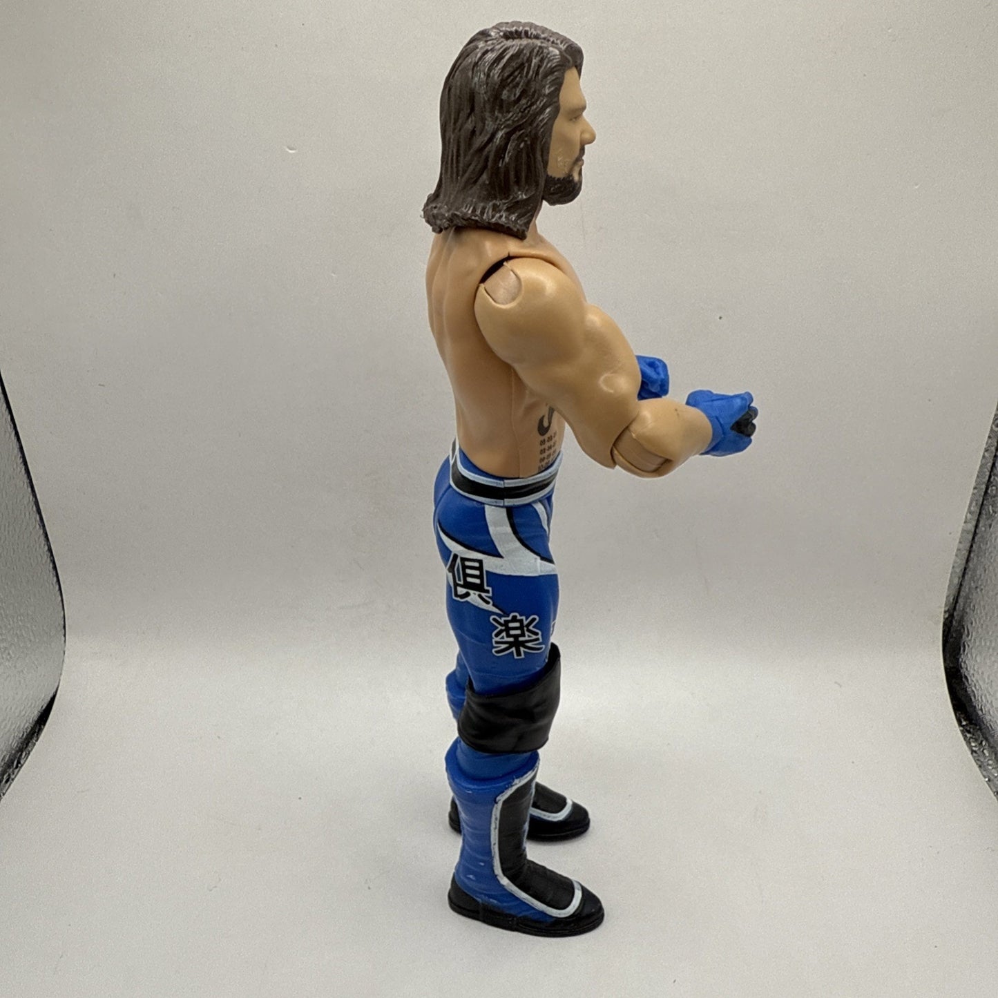 AJ Styles WWE 2017 Mattel Basic Series 101 Wrestling Action Figure Blue Pants