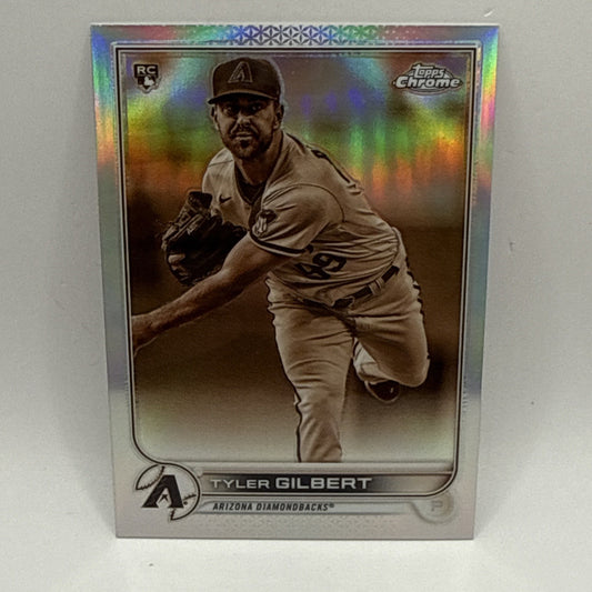 2022 Topps Chrome Silver Refractor #65 Tyler Gilbert RC Arizona Diamondbacks