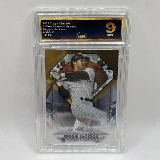 Reggie Jackson 2022 Topps Diamond Greats Die Cuts Baseball Card #DGDC17 Graded 9
