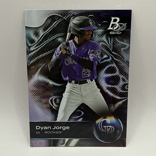 2023 Bowman Platinum #TOP-54 Dyan Jorge Top Prospects - MLB Rockies
