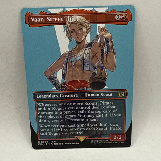 Vaan, Street Thief (Borderless) Final Fantasy Regular Magic The Gathering Card