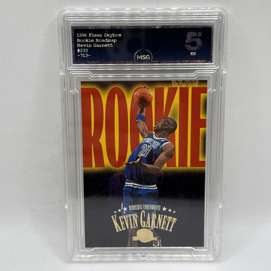 KEVIN GARNETT 1995-96 SKYBOX PREMIUM RC ROOKIE CARD GRADED 5 NBA VINTAGE