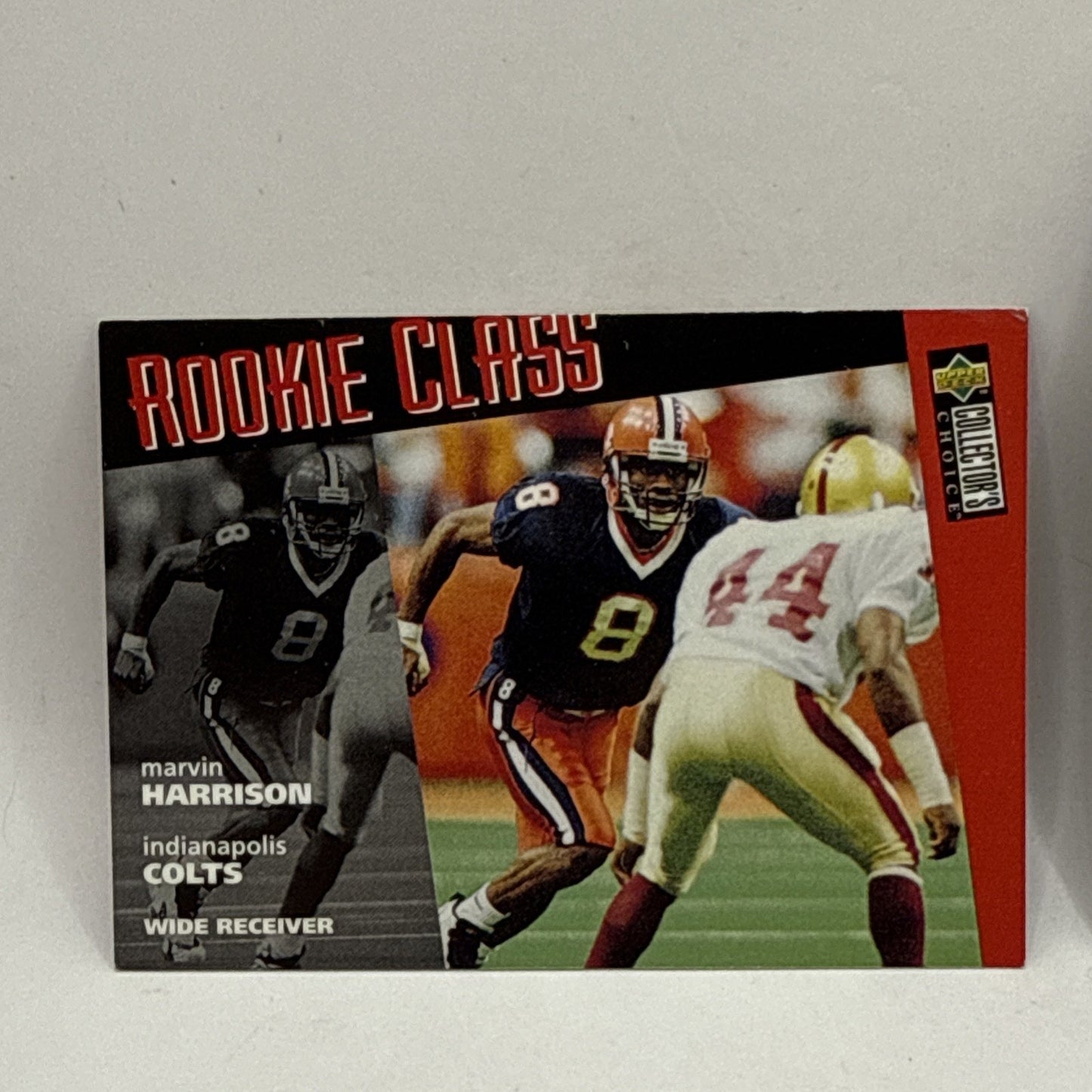1996 Fleer Football 159 Marvin Harrison Rookie Rc NFL Indianapolis Colts Card