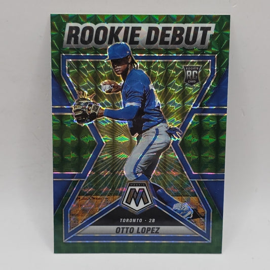 2022 Panini Mosaic Baseball - Otto Lopez Rookie Debut Green Prizm RC #RD-8 MLB