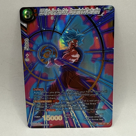 SSB Kaio-Ken Son Goku, Concentrated Destruction Gold Stamped Foil Mythic NM