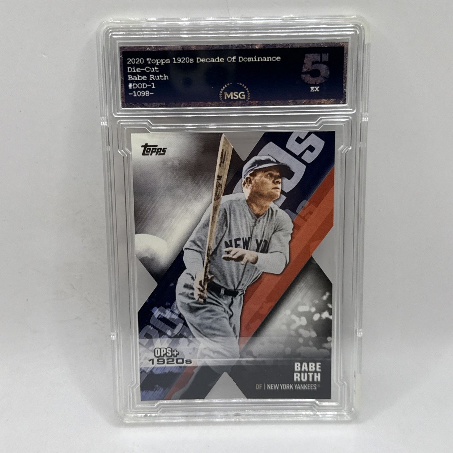 2020 Topps - Decade of Dominance Die-Cuts #DOD-1 Babe Ruth