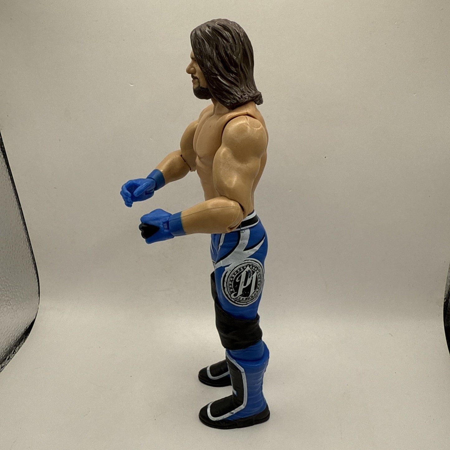 AJ Styles WWE 2017 Mattel Basic Series 101 Wrestling Action Figure Blue Pants
