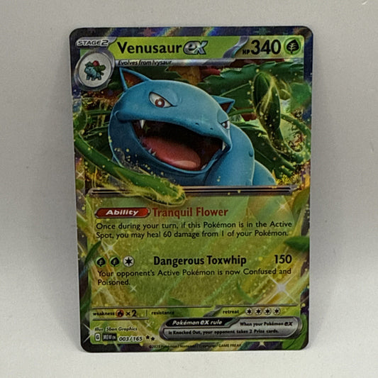 Pokemon TCG Venusaur ex 003/165 Sv: Scarlet & Violet 151 Holo MP Collectible